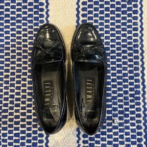 Amalfi black leather loafers